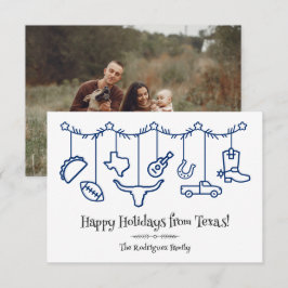 Ícones de suspensão de feriado azul do Texas com s