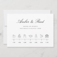 Ícones Elegantes Ordem de eventos da Linha do Temp