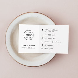 Ícones personalizados mínimos do logotipo cartão d