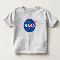 Iconic NASA Toddler T-Shirt (Cinza de Mercúrio)
