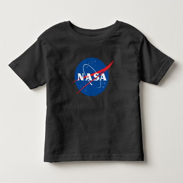 Iconic NASA Toddler T-Shirt (Eclipse Black) (Frente)