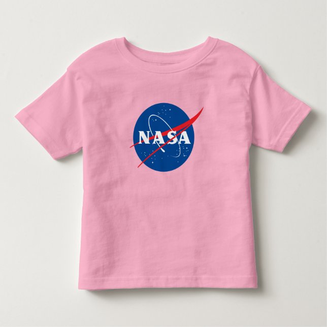 Iconic NASA Toddler T-Shirt (Rosa Celestial) (Frente)