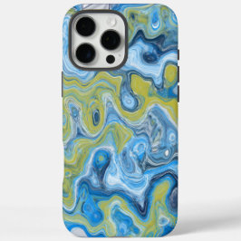 Icy Blue Green Colorful Abstrato Marble Texture Li
