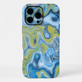 Icy Blue Green Colorful Abstrato Marble Texture Li