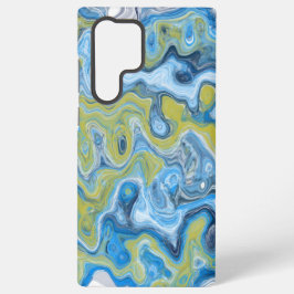 Icy Blue Green Colorful Abstrato Marble Texture Li