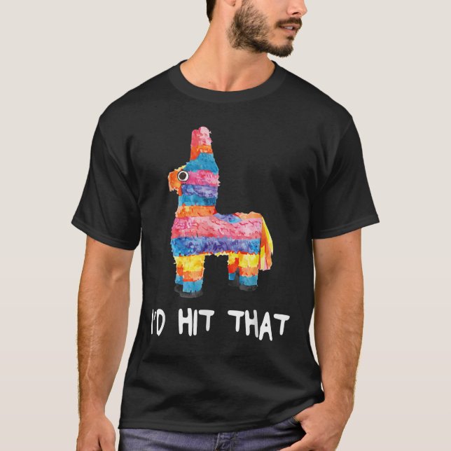 Id Atingiu Que Pinata Camisa Men Mulheres Crianças (Frente)