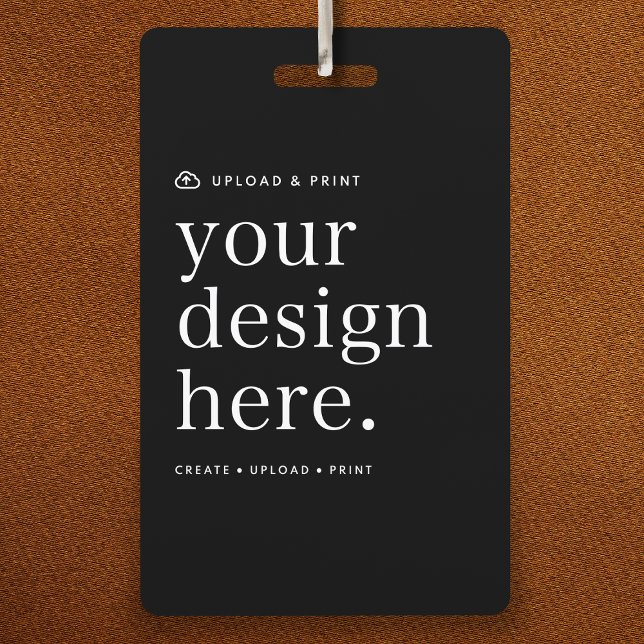 ID do crachá Carregamento do Design (Your own badge creation, simply upload your photo or design artwork from Photoshop, Canva & more!)