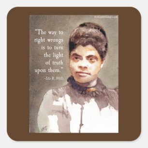Ida B Wells & Adesivos de Citações