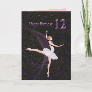 Idade 12, um cartão de aniversário da bailarina