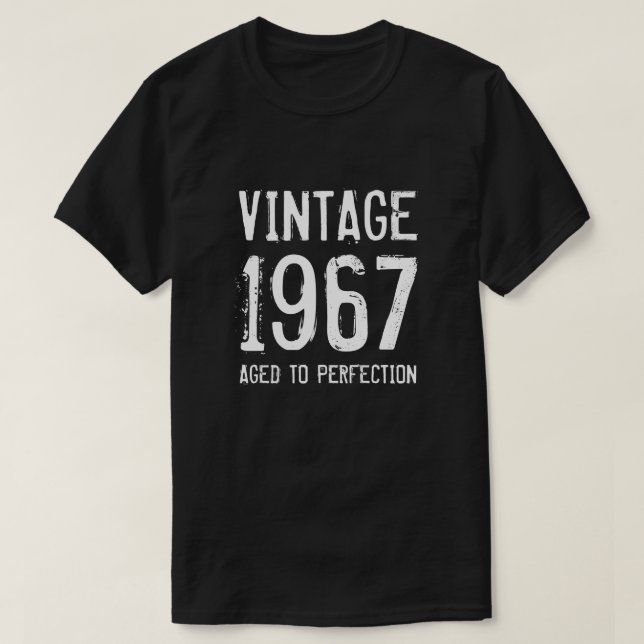 Idade até à perfeição 1967 Camisa de 50º aniversár (Frente do Design)