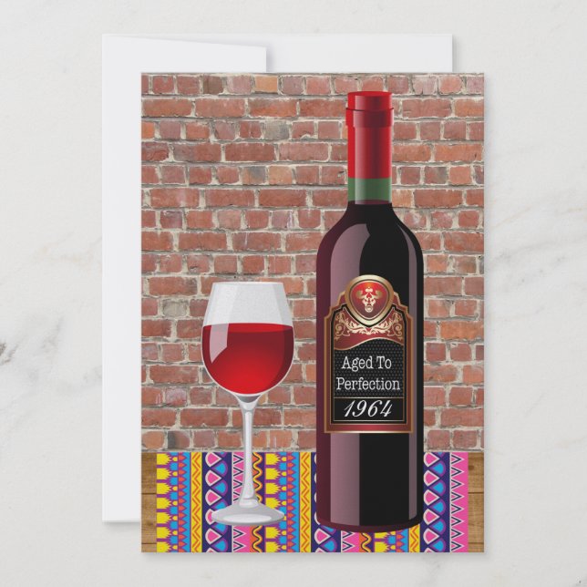 Idade para Perfecção Aniversário / Outro Convite (Frente)