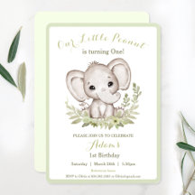 Idade Personalizada do Convite de primeiro anivers