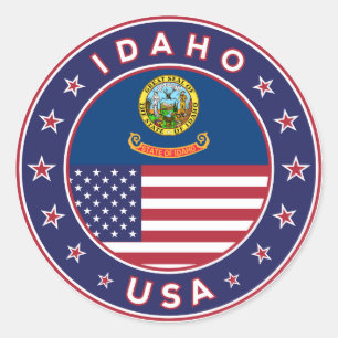 Idaho, Estados Unidos, adesivo de Idaho