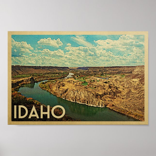Idaho Poster - Cobra River Canyon Vintage (Frente)