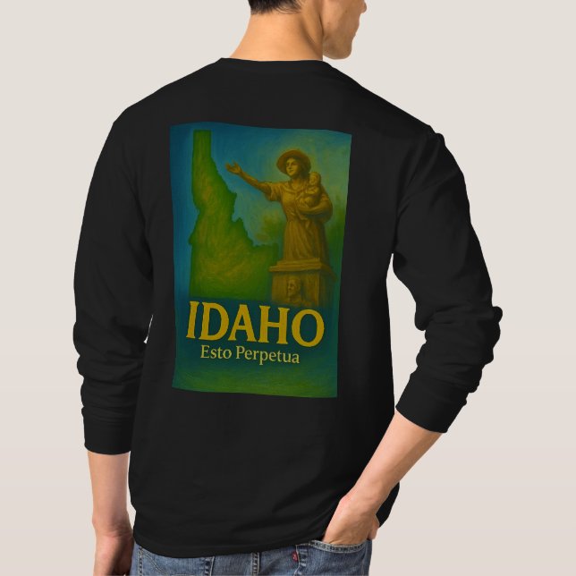 Idaho State Art T-Shirt - (Verso)