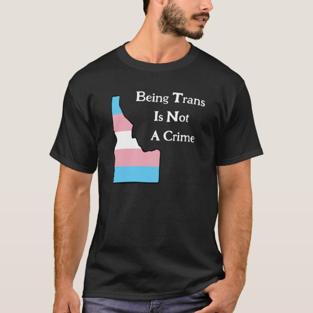 Idaho Trans Pride Personalizado Não É Um T-Shirt P (Frente)