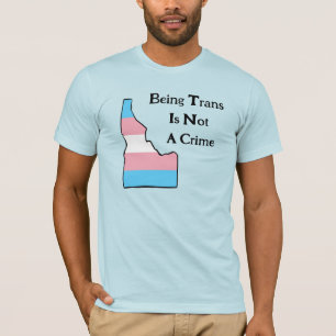 Idaho Trans Pride Personalizável Não É Um T-Shirt 