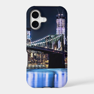 Ideia da reflexão da ponte de Brooklyn de New York