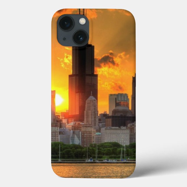 Ideia da skyline de Chicago de Adler (Verso)