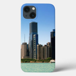 Ideia da skyline de Chicago pelo Lago Michigan