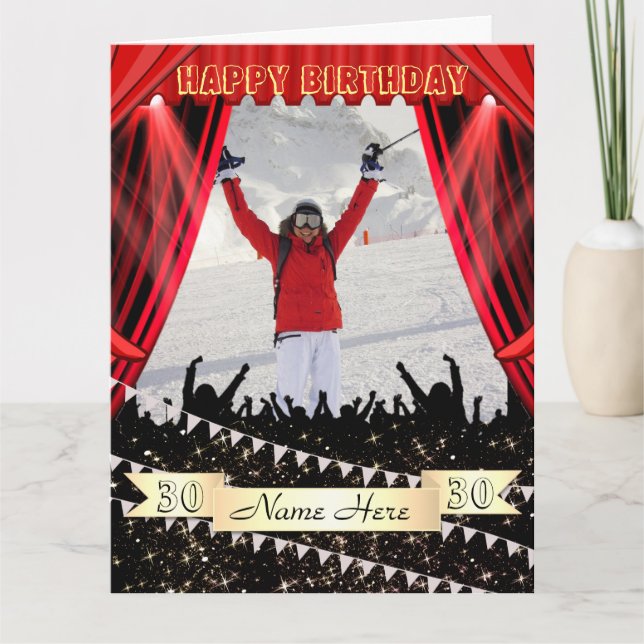 Ideia de Cartão de Aniversário Personalizado Perso (Frente)