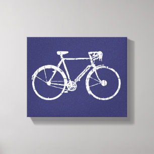 Ideia de parede azul de decoração de bicicleta bra