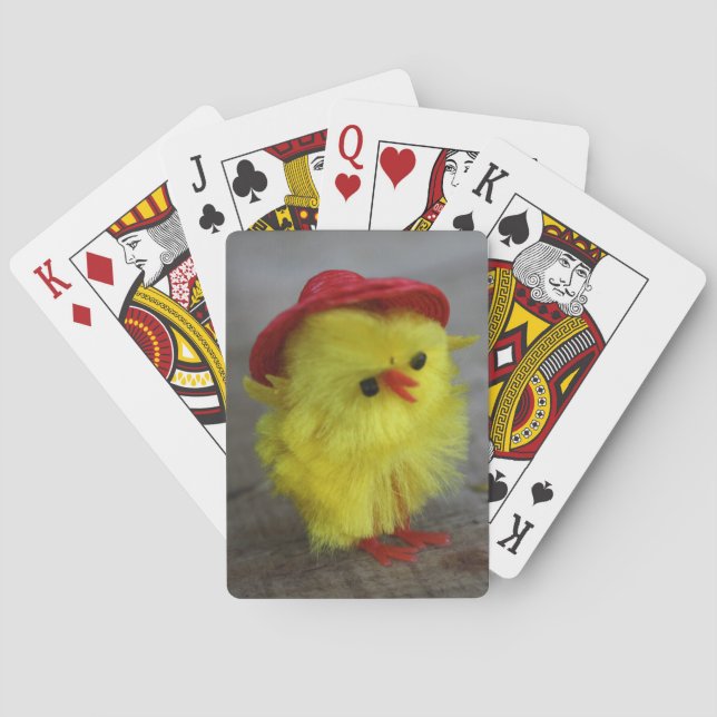 Ideia de Presente de Cartas de Baralho de Frango d (Verso)