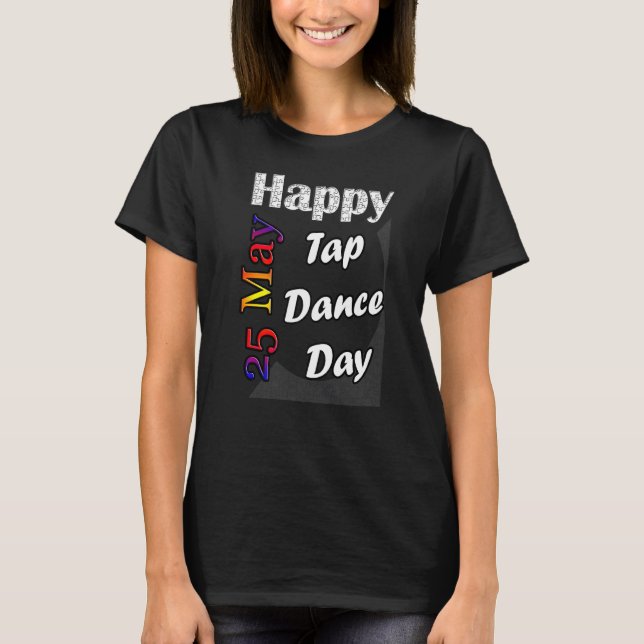 Ideia Divertida de Camiseta do Dia da Dança de Sap (Frente)