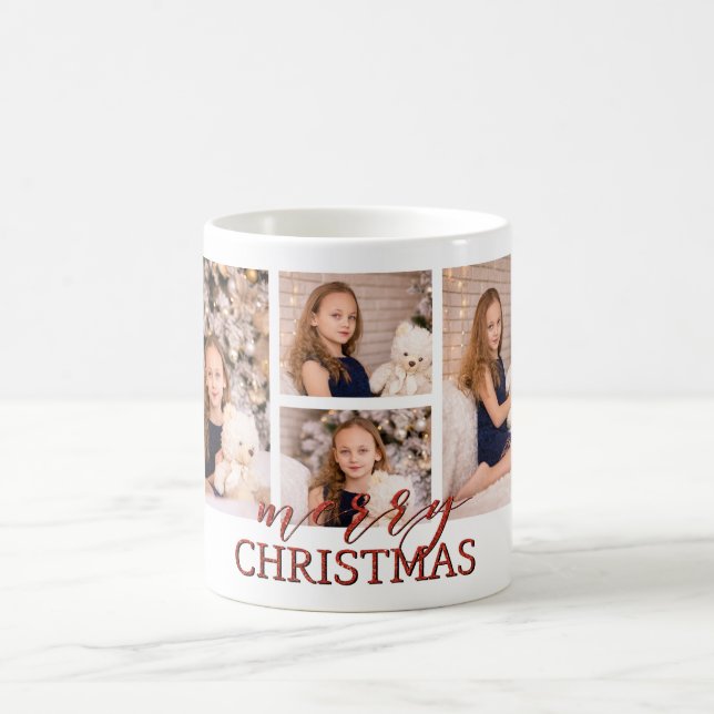 Ideia do presente da CANECA da foto do Feliz Natal (Centro)