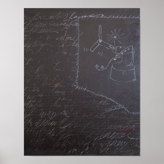 Ideias brancas e Blackboards 1 Poster (Frente)