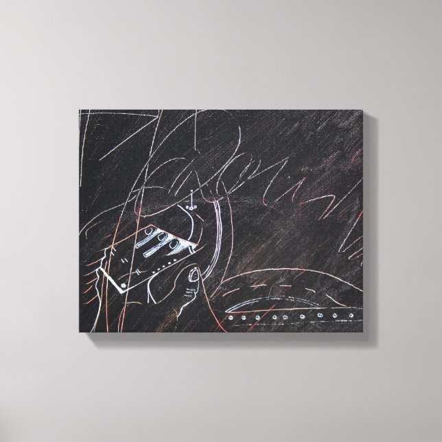 Ideias em branco e Tableaux Noirs 3 detalhe Canvas (Frente)