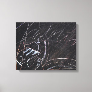 Ideias em branco e Tableaux Noirs 3 detalhe Canvas