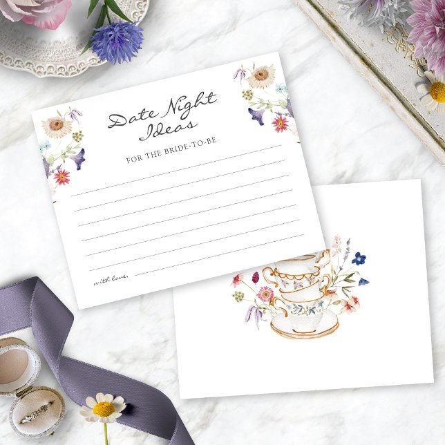 Ideias para uma Noite de Chá (Floral Tea Party Date Night Ideas by Painted Paperie
)