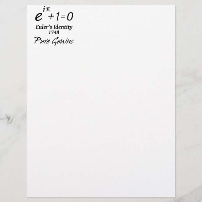 Identidade de Euler (Frente)