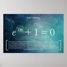 Identidade de Euler - Poster de Matemática