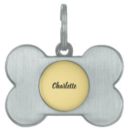 Identificação Personalizada do Cachorro Ósseo para