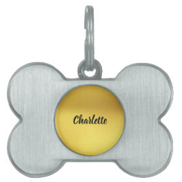 Identificação Personalizada do Cachorro Ósseo para