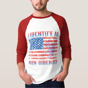 Identifico-Me Como Uma Camisa De Bandeira American