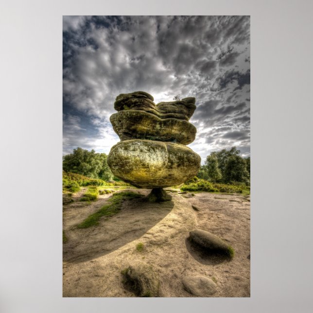 Idol Rock HDR Low Sturation Poster (Frente)