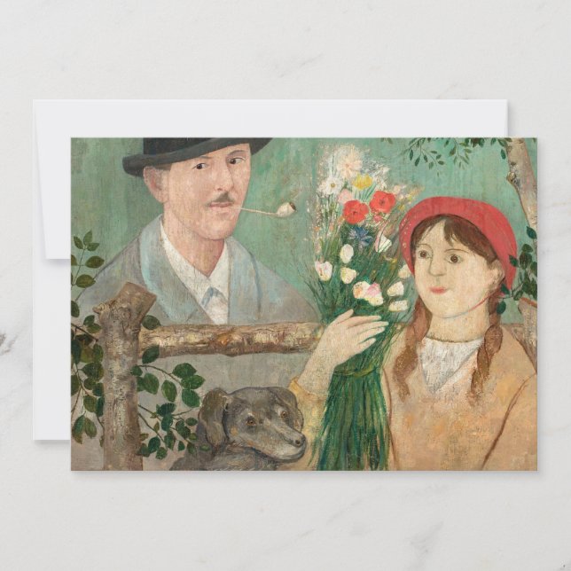 Idyll Beside a Fence | Tadeusz Makowski (Frente)