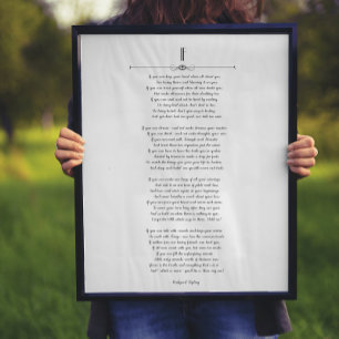 IF Kipling Poem Poster