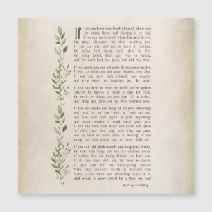 IF, poema inspirado de Rudyard Kipling