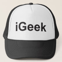 iGeek não iPhone ou iPad divertida com Boné humorí