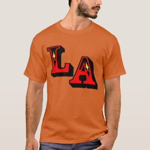 ・° Ignacio LA Na moda do logotipo T-Shirt Dark§ ☐°