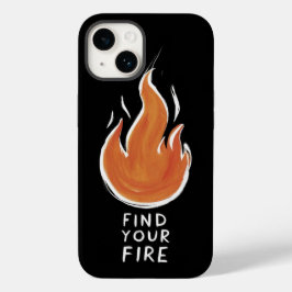 Ignite Your Passion | Hand-Drawn Fire iPhone 14 Ca