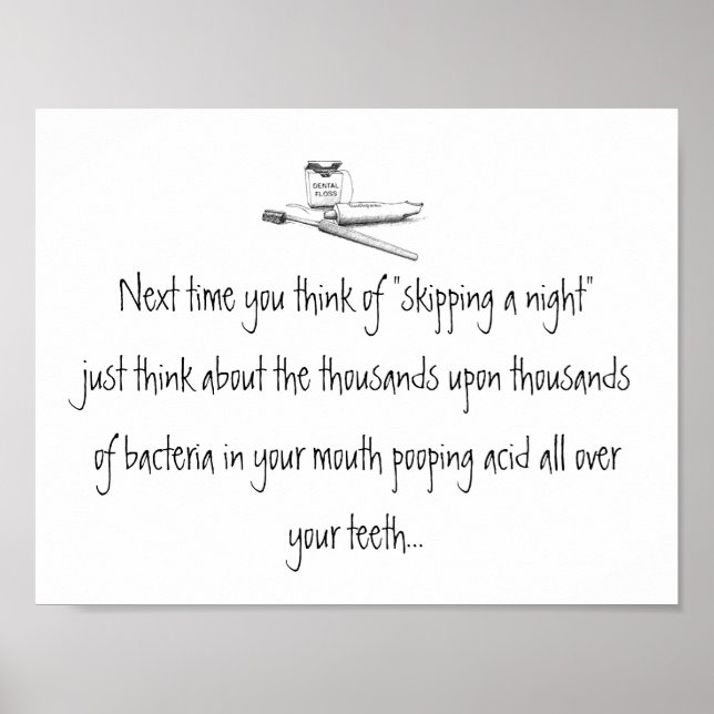 Ignorando uma Noite de Esmagamento de Poster Denta (Frente)