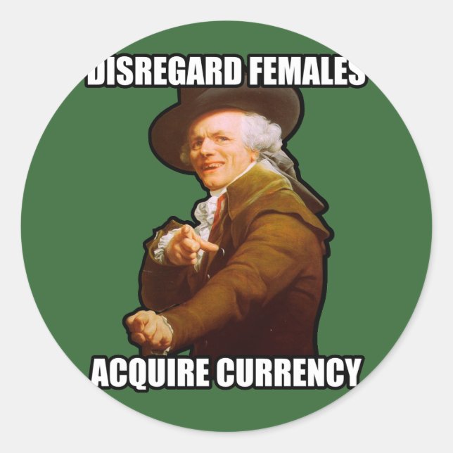 Ignorar adesivos Females $7,95 (20 pk) (Frente)