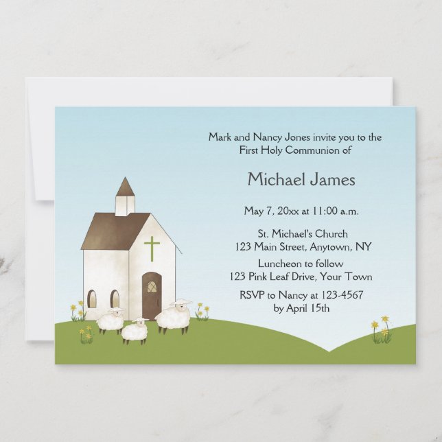 Igreja, Convite Comunitário Lambs (Frente)