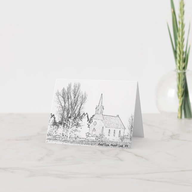 Igreja do cartão de nota B&W Rindal, o Condado de (Frente)