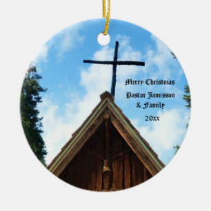 Igreja do país de origem, enfeites de natal para 